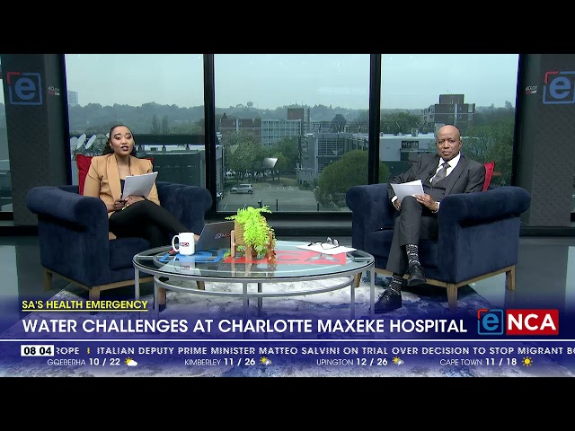 ⁣Water challenges at Charlotte Maxeke Hospital