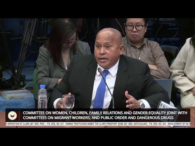 ⁣Sen. Dela Rosa questions Alice Guo about the former PNP Chief... | GMA Integrated News