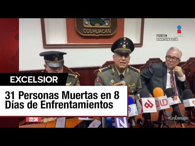 ⁣La paz en Sinaloa depende de que el narco deje de enfrentarse, dice mando del Ejército