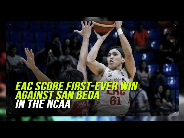 ⁣NCAA: EAC scores first-ever victory against San Beda