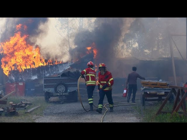 ⁣Thousands of firefighters tackle deadly blazes in Portugal