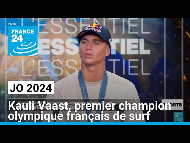 ⁣JO 2024 : Kauli Vaast, premier champion olympique français de surf • FRANCE 24