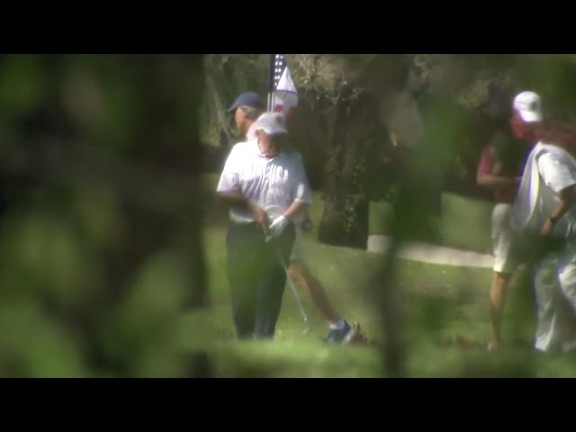 ⁣Suspect found in bushes at Trump's south Florida golf club