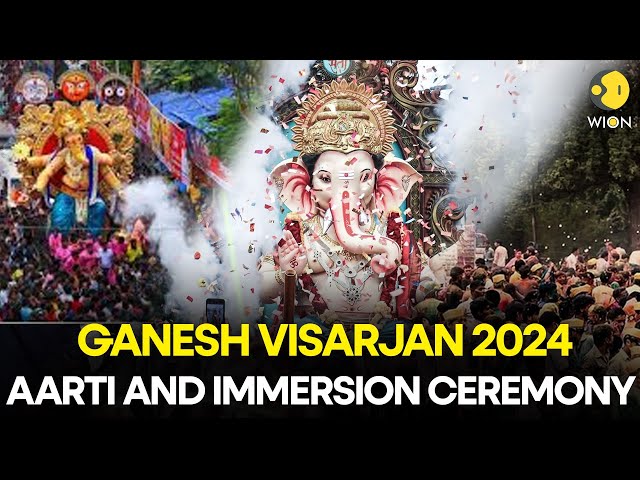 ⁣Ganpati Visarjan 2024 | Lalbaugcha Raja Visarjan 2024 | Maharashtra Ganesh Visarjan 2024 Live