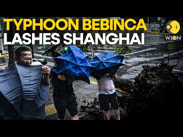 ⁣Typhoon Bebinca hits Shanghai destruction and chaos unfold, How will China cope? | LIVE