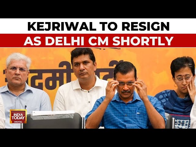 ⁣Arvind Kejriwal To Resign As Delhi CM Shortly, Delhi Mantris To Accompany Kejriwal TO L-G House