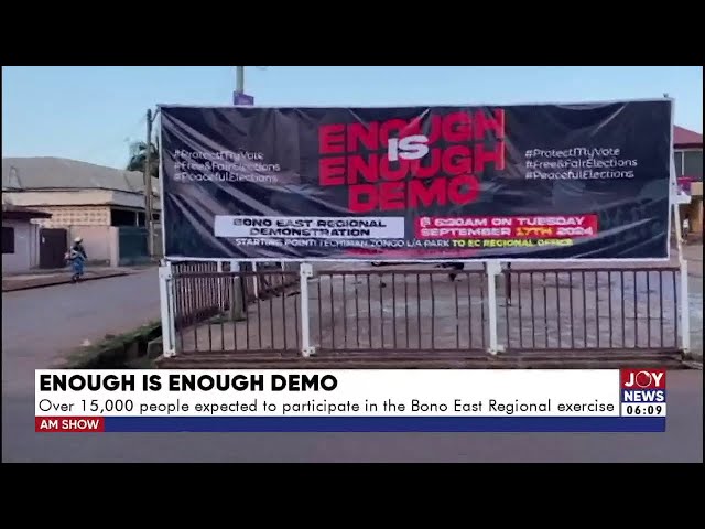 ⁣Enough is Enough Demo: Over 15,000 people expected to participate in the Bono East Regional exercise