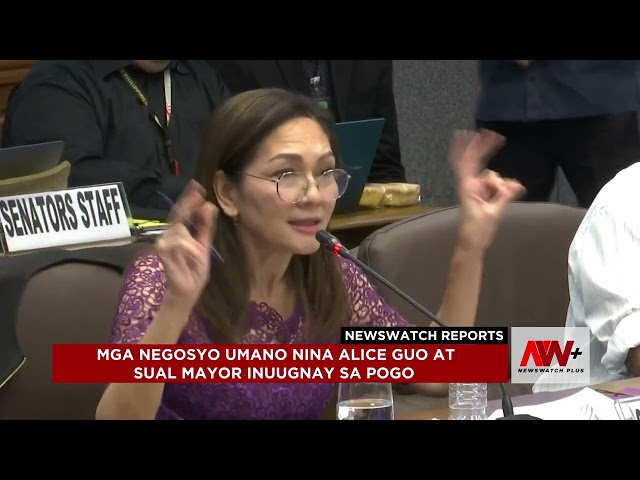 ⁣Mga negosyo umano nina Alice Guo at Sual Mayor inuugnay sa POGO | NewsWatch Reports