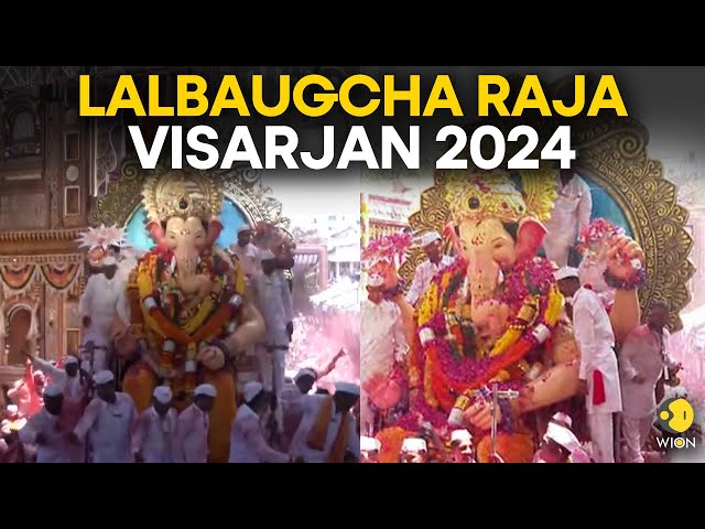 ⁣Lalbaugcha Raja Visarjan 2024: Ganesh idol immersion, devotees bid farewell to deity | LIVE