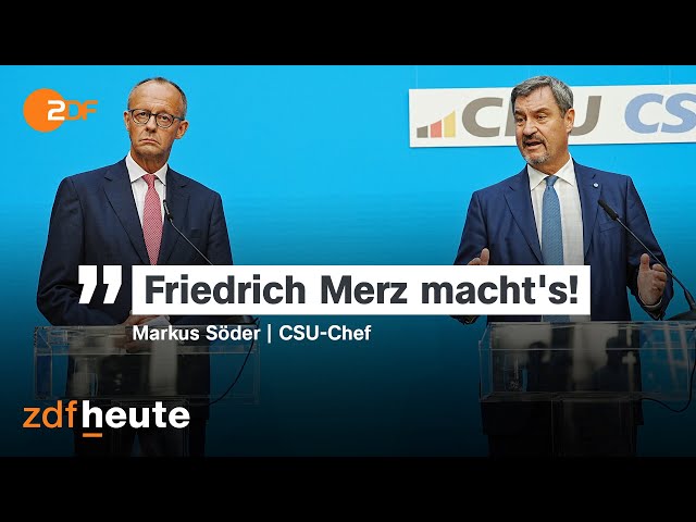 ⁣Söder zieht zurück! Merz wird Kanzlerkandidat der Union