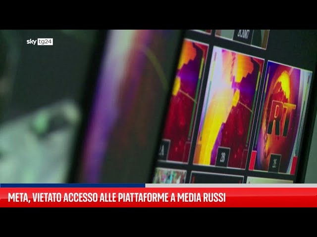 ⁣Meta, vietato accesso alle piattaforme a media russi