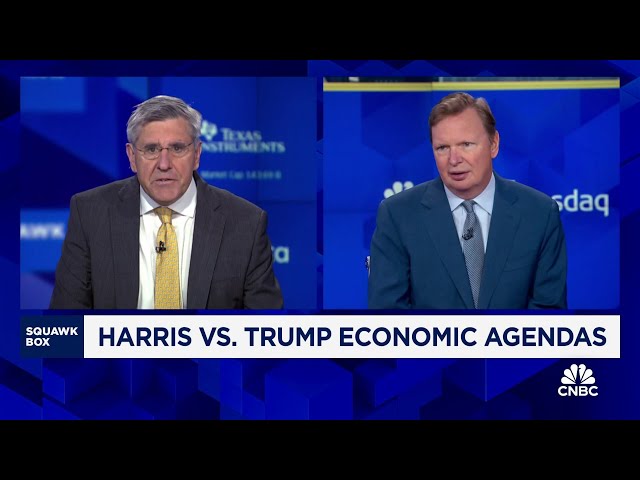 ⁣Harris vs. Trump on the economy