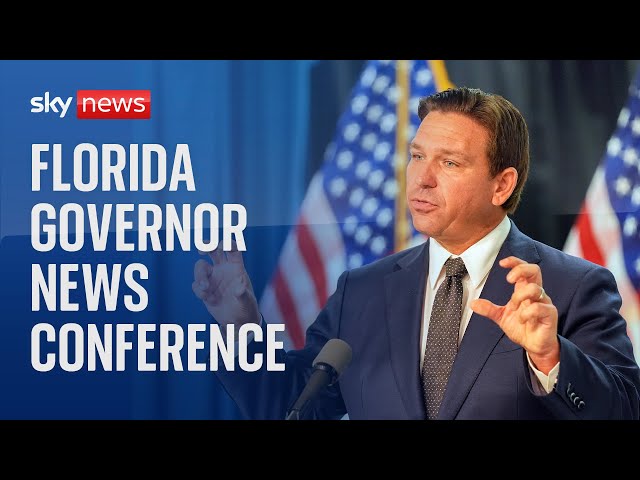 ⁣Florida Governor Ron DeSantis news conference after apparent assassination attempt on Trump