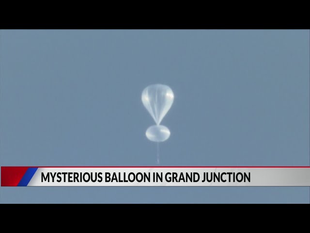 ⁣Mysterious balloon appears over Grand Junction