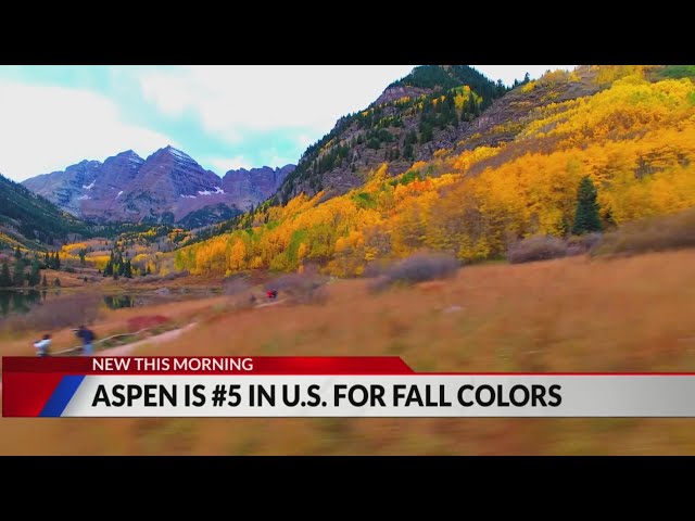 ⁣Aspen 5th best place to see fall colors