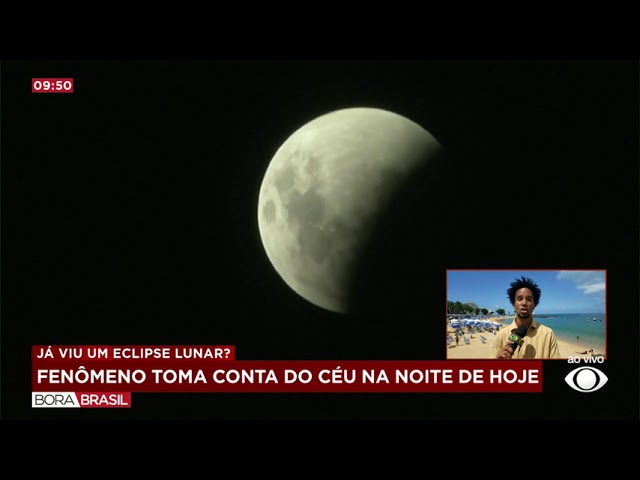 ⁣Eclipse lunar: brasileiros poderão ver fenômeno nesta terça (17)