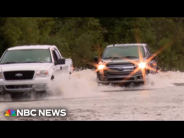 ⁣Parts of North Carolina flooded after 'historic' rainfall