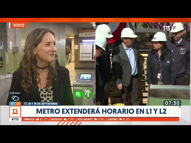 ⁣Revisamos los horarios en que funcionará Metro en estas fiestas Patrias