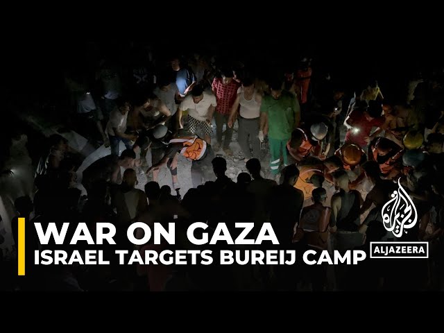 ⁣Israel targets central Gaza: Seven members of one family killed in Bureij strike