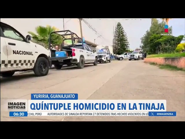 ⁣Ataque armado deja cinco personas muertas en Yuriria, Guanajuato | Noticias con Francisco Zea