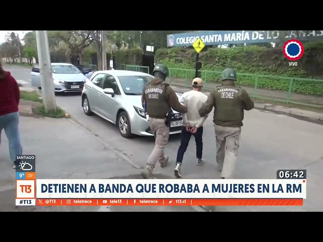 Detienen a banda que robaba a mujeres en la Región Metropolitana