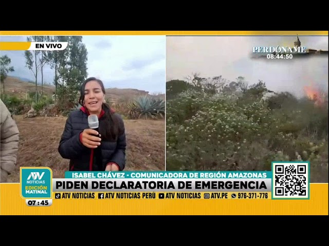 Amazonas: Pobladores desesperados exigen apoyo contra incendios forestales