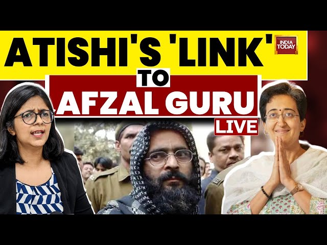 ⁣LIVE: After Swati Maliwal Attacks Atishi Says Woman whose family fought for Afzal Guru made Delhi CM