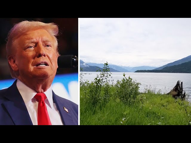 ⁣'Very large faucet': Trump taps Canadian river in campaign promise