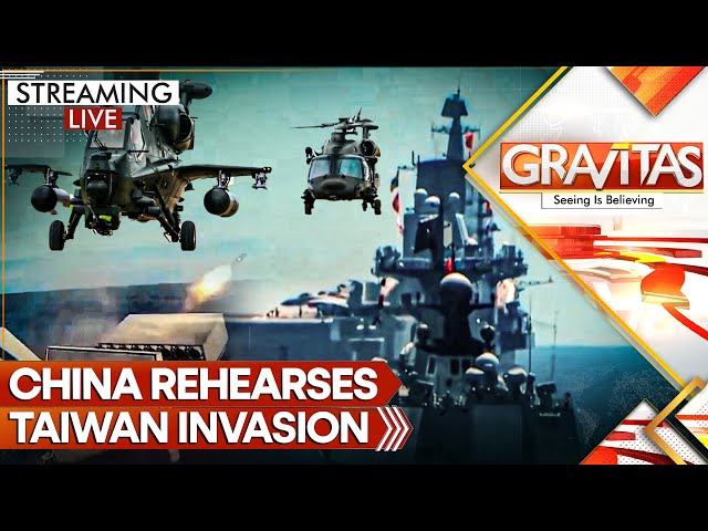 ⁣China Rehearses Taiwan Invasion with Helicopter Assault and Long-range Rockets | Gravitas LIVE