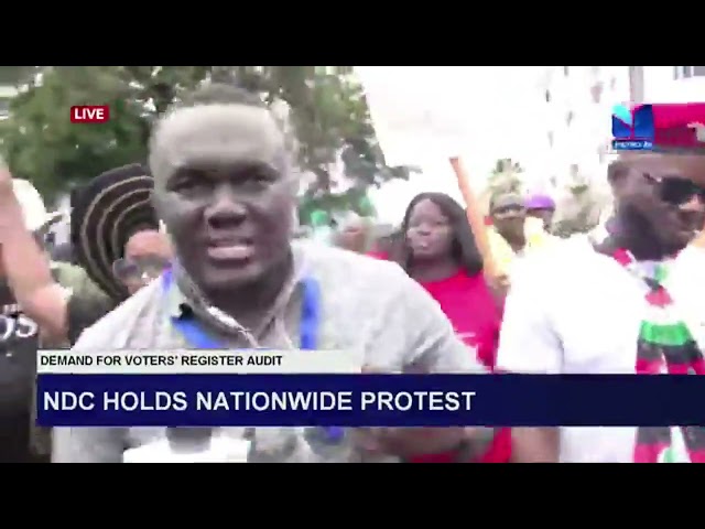 ⁣NDC holds nationwide protest