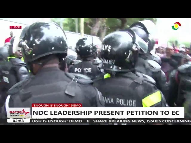 ⁣NDC "enough is enough" demonstration