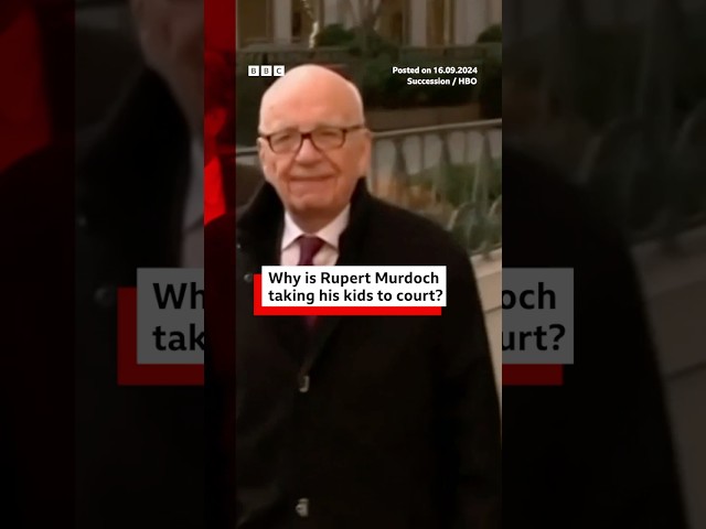 ⁣Rupert Murdoch's 'Succession' court battle against children begins. #RupertMurdoch #N