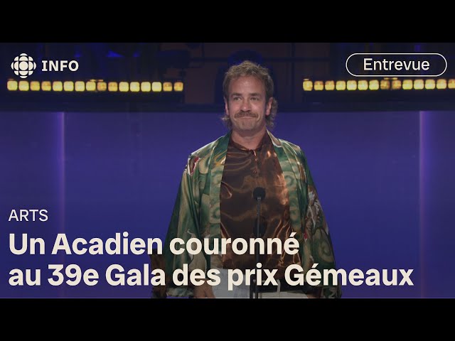 ⁣Robin-Joël Cool récompensé aux Gémaux pour son rôle dans la télésérie « Temps de Chien »