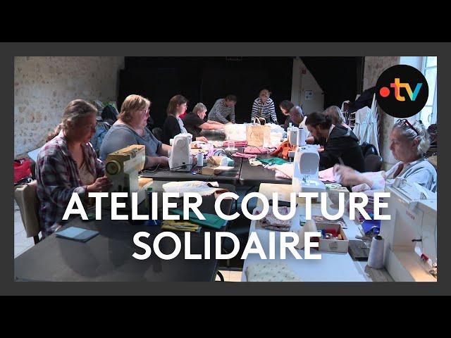 ⁣Atelier couture à Montmorillon : des sacs pour les malades atteints d'un cancer