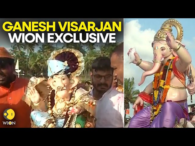 ⁣Ganpati Visarjan 2024: Over 600 Ganesh Idols Immersed Till 12 PM on Anant Chaturdashi in Mumbai