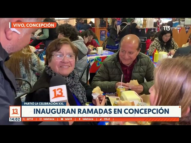 Inauguran ramadas en Concepción