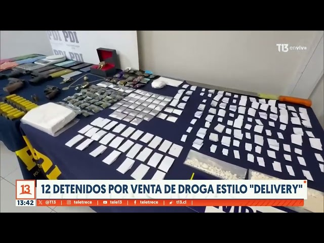 ⁣12 detenidos por venta de droga estilo "delivery"