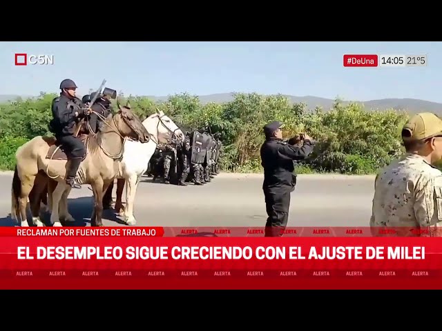 ⁣REPRESIÓN de la POLICÍA de JUJUY a TRABAJADORES