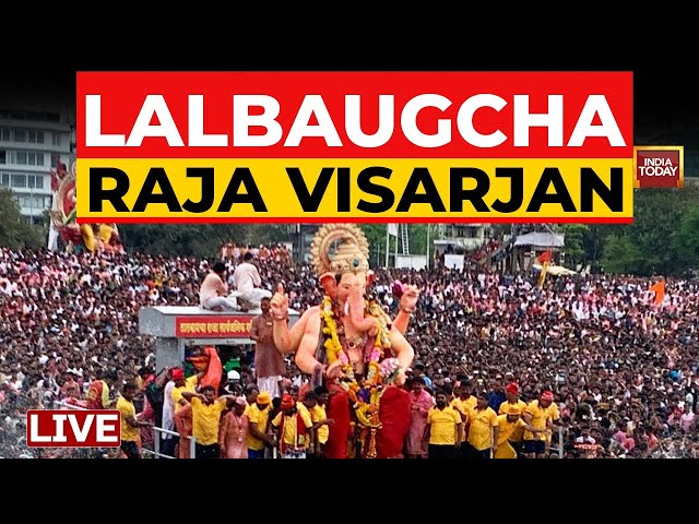 ⁣Lalbaugcha Raja Visarjan LIVE | Ganesha Visarjan LIVE News | India Today LIVE News