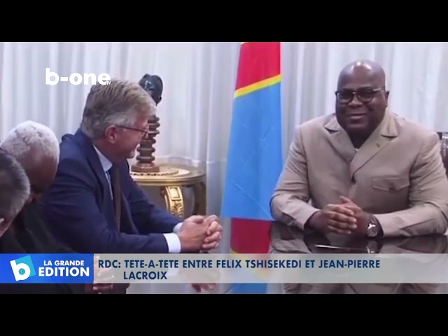 ⁣#RDC  : Tête à tête entre Felix TSHISEKEDI et Jean-pierre LACROIX.