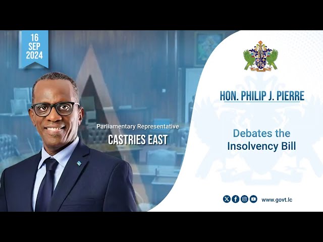 ⁣Hon. Philip J. Pierre Debates the Insolvency Bill