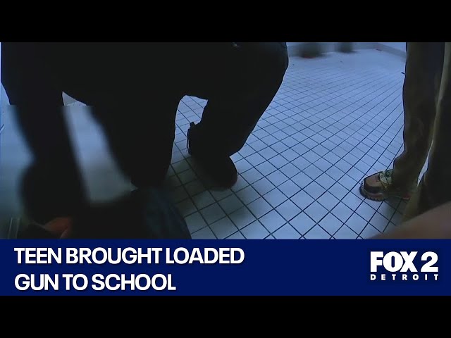 ⁣Southfield police show BODYCAM of armed student's arrest