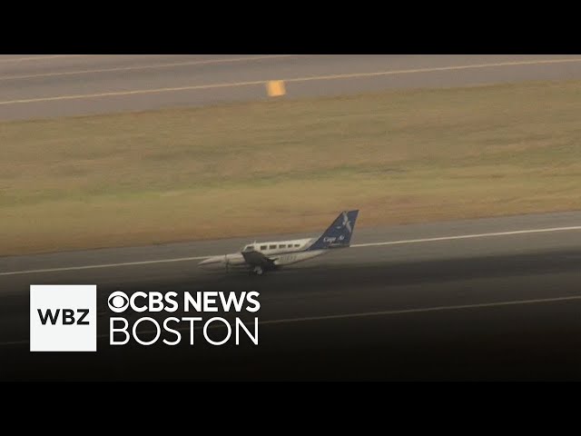 ⁣Small plane makes emergency landing at Logan Airport