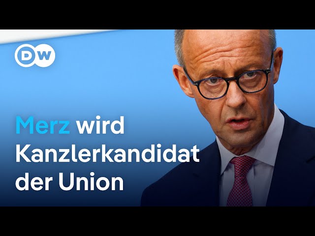 ⁣CDU und CSU schicken Friedrich Merz ins Rennen um die Kanzlerschaft | DW Nachrichten