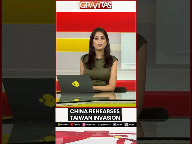 ⁣China Rehearses Taiwan Invasion | Gravitas | WION Shorts