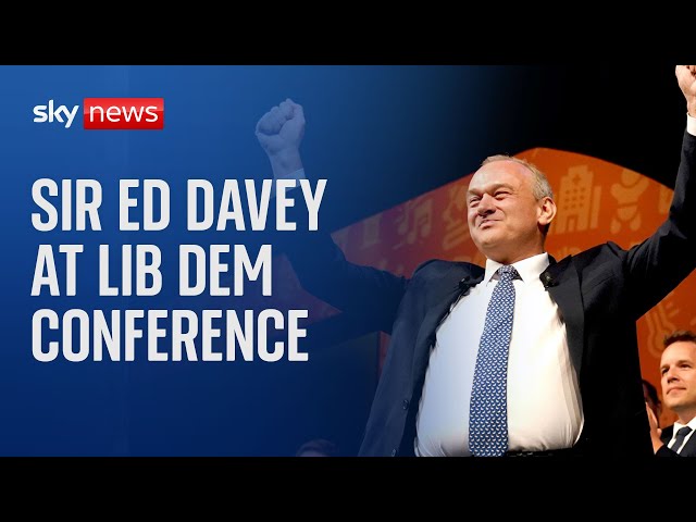 ⁣'Must fix NHS and healthcare': Liberal Democrat leader Sir Ed Davey at annual conference