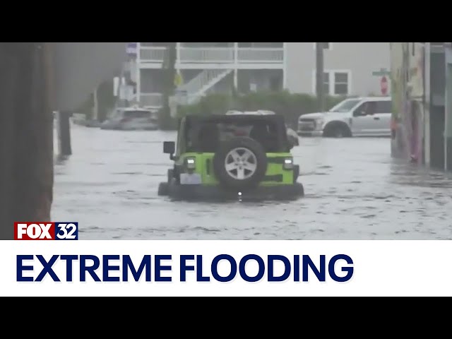 ⁣Record-breaking flooding hits North Carolina