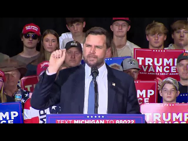 ⁣Ohio Sen. JD Vance speaks in West Michigan