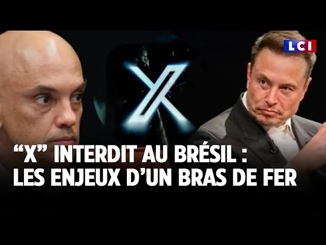 ⁣"X" (ex Twitter) interdit au Brésil : la colère d'Elon Musk