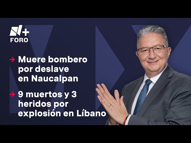 Muere bombero por deslave en Naucalpan | Noticias MX - 17 de Septiembre de 2024